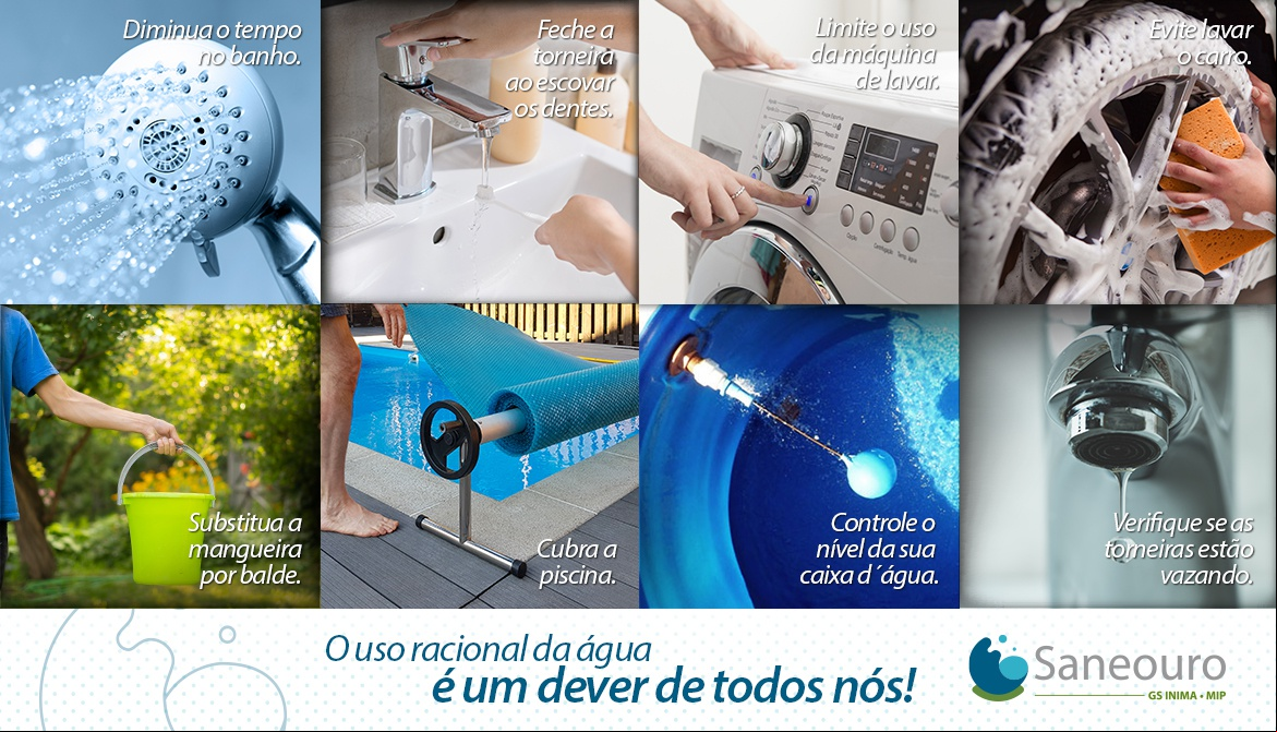 Praticar o consumo consciente de água não significa deixar de usar o recurso